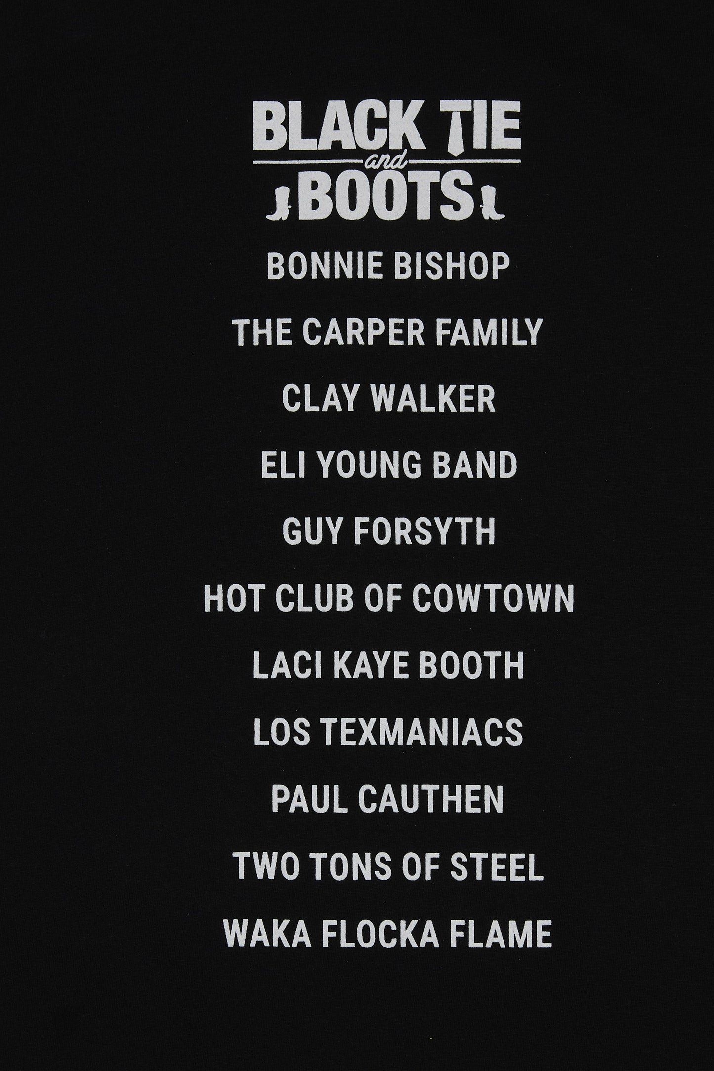 Limited Edition Black Tie and Boots T-Shirt